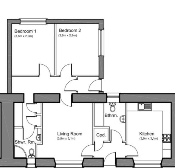 5 Riverside Place Thurso. 2 Bed, 2 Bathrooms. Luaran gambar